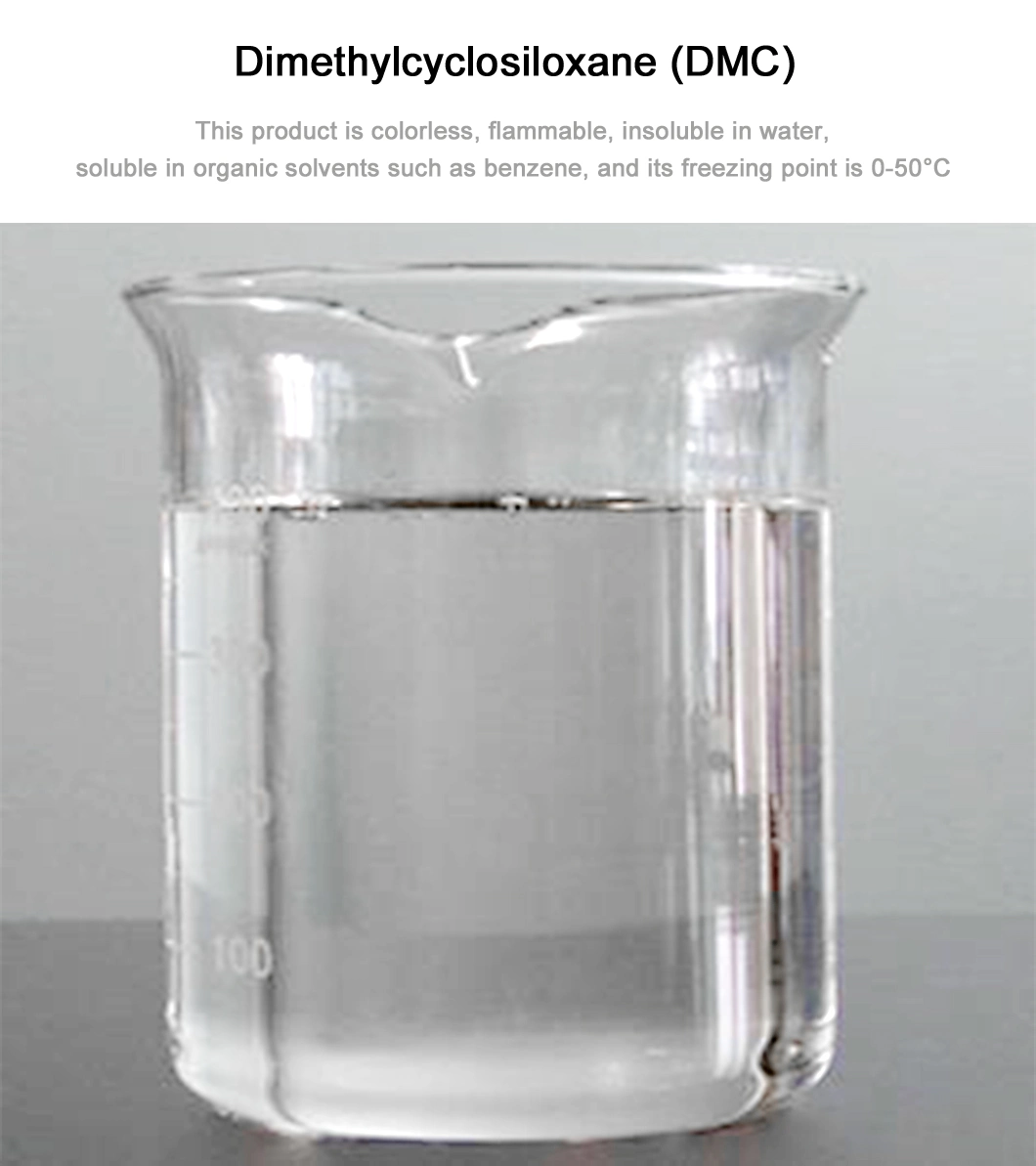 Factory Direct Sales Colorless Clear Liquid 99.8% Dimethylcyclosiloxane(DMC) for Silicone Rubber